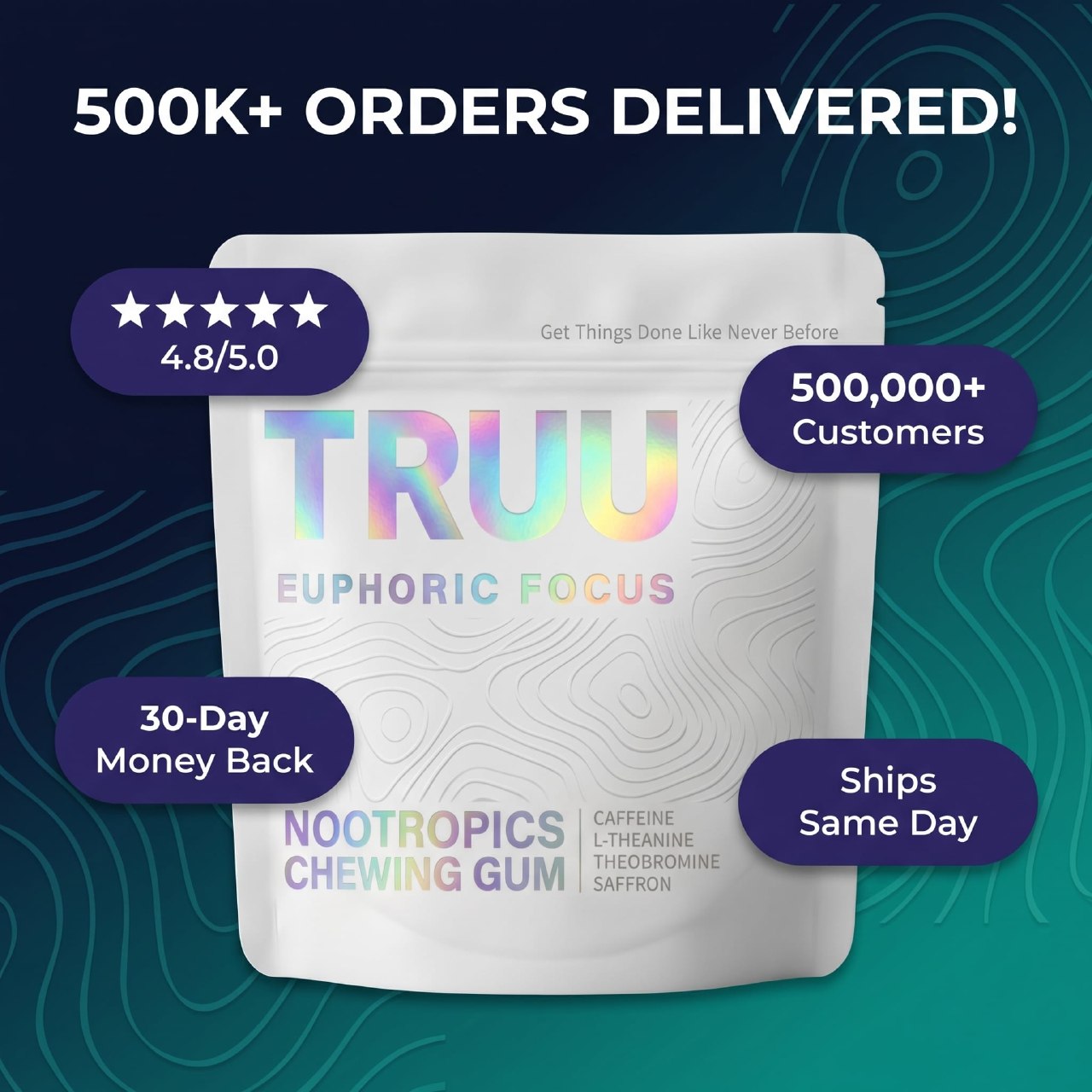 TRUU™ Nootropics Chewing Gum