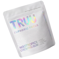 TRUU Nootropics Chewing Gum pouch — three-quarter view