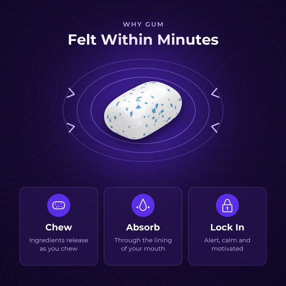 Why gum — chew, absorb, lock in